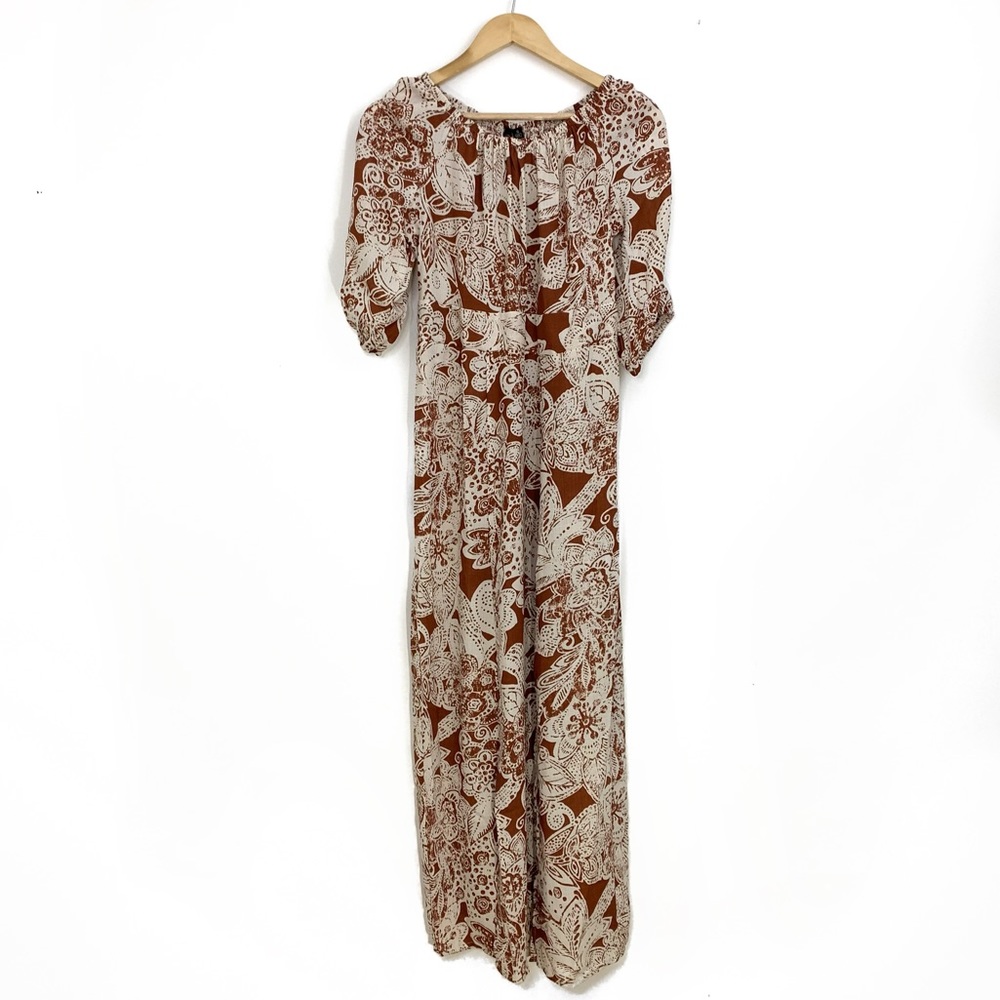 Versona | Long Bohemian Paisley Pattern Maxi Dress